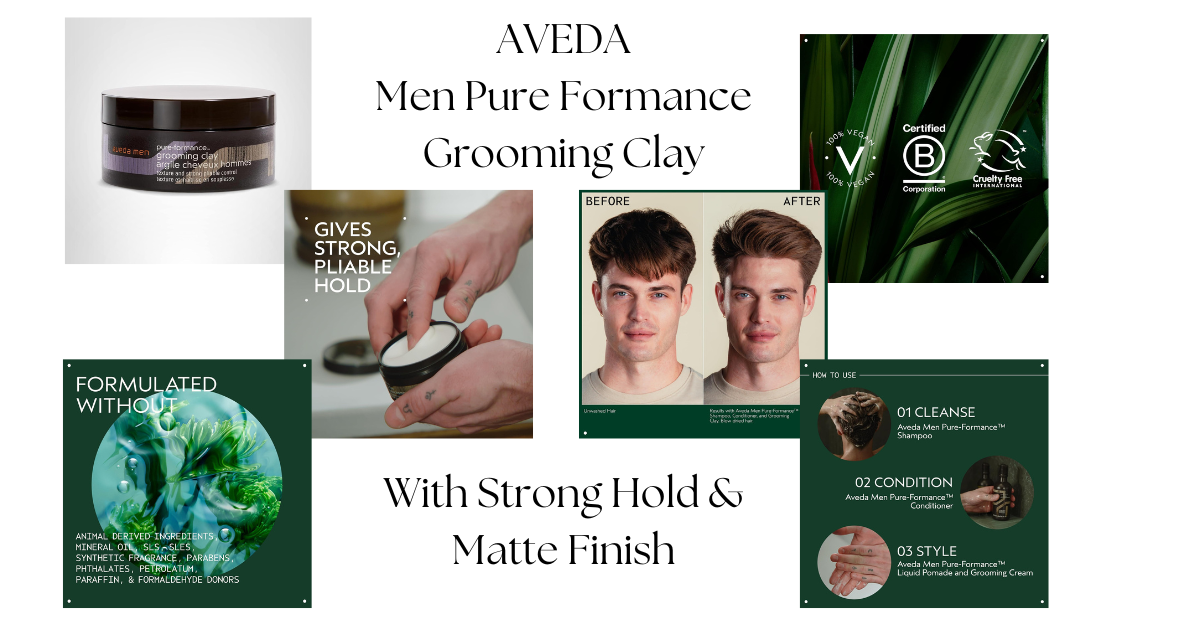 Aveda Men Pure Formance Grooming Clay With Strong Hold & Matte Finish