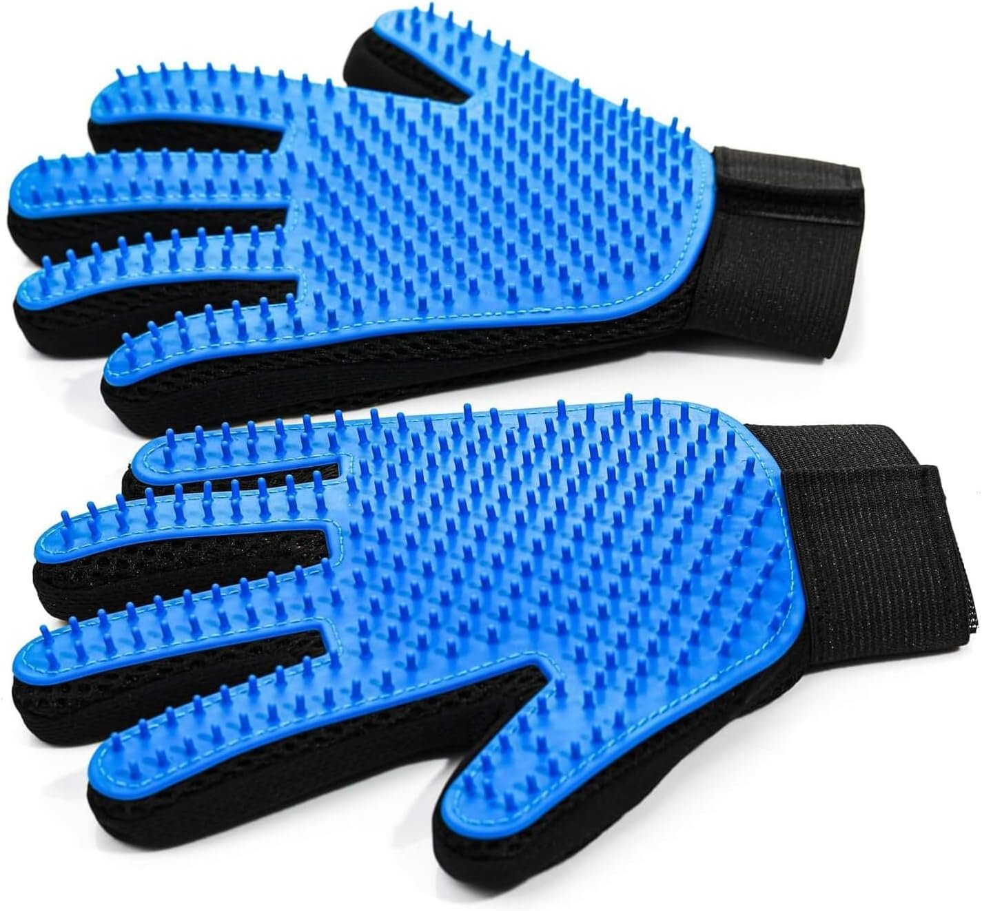 NVNAN Pet Hair Removal Gloves | Deshedding Brush & Massage Mitt for Dogs & Cats