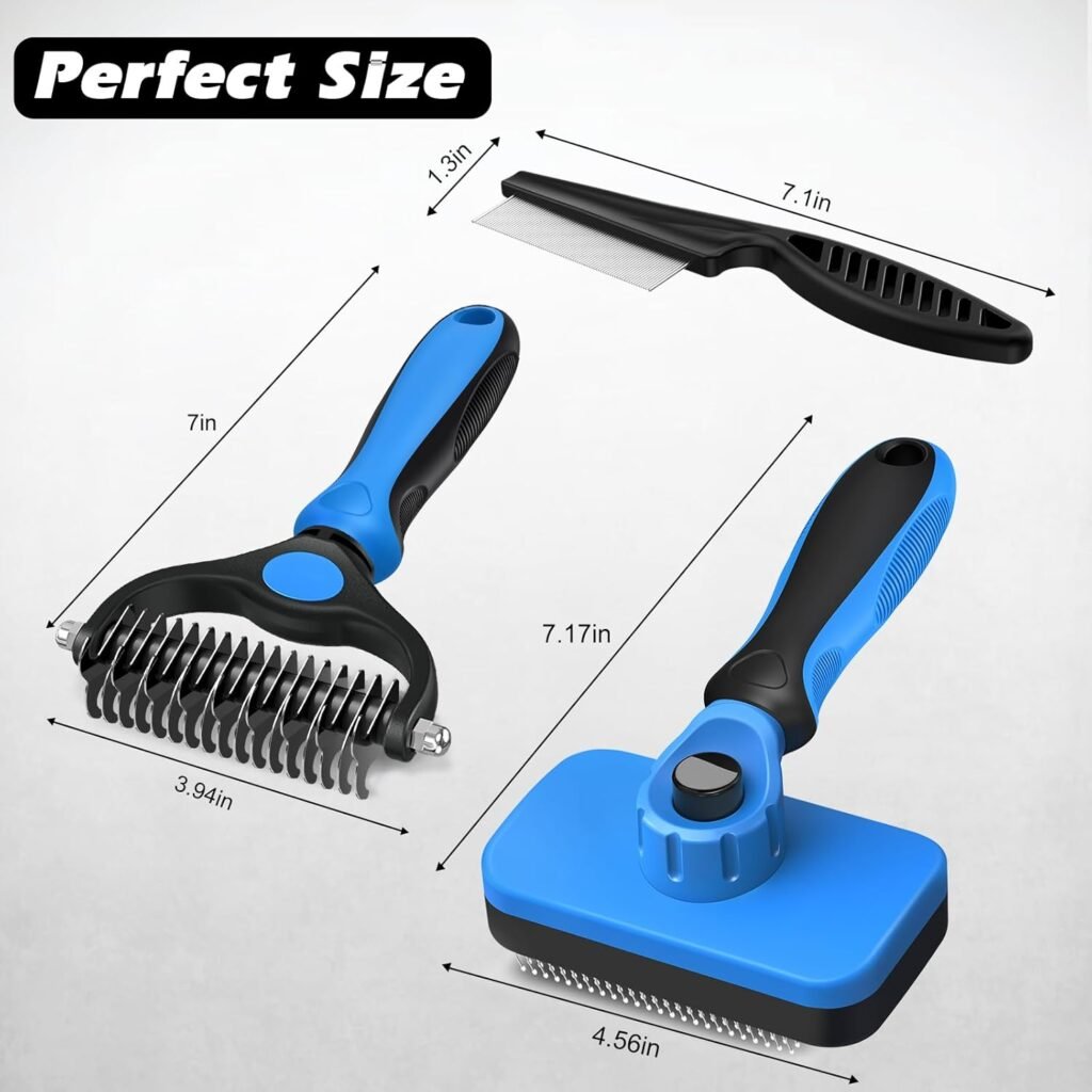 Real Benefits of 3PCS Self-Cleaning Slicker Brush for Pets for You & Your Pet