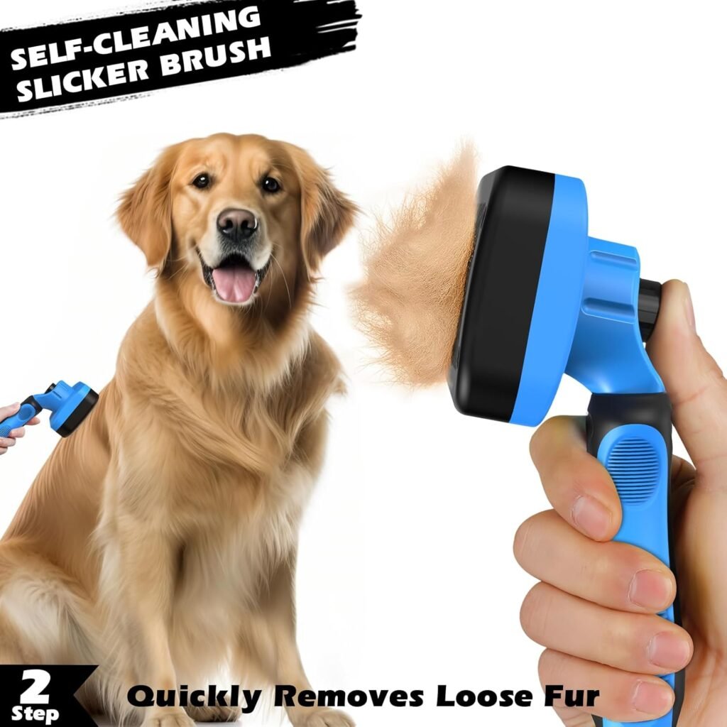 What’s Inside this 3PCS Self-Cleaning Slicker Brush for Pets
