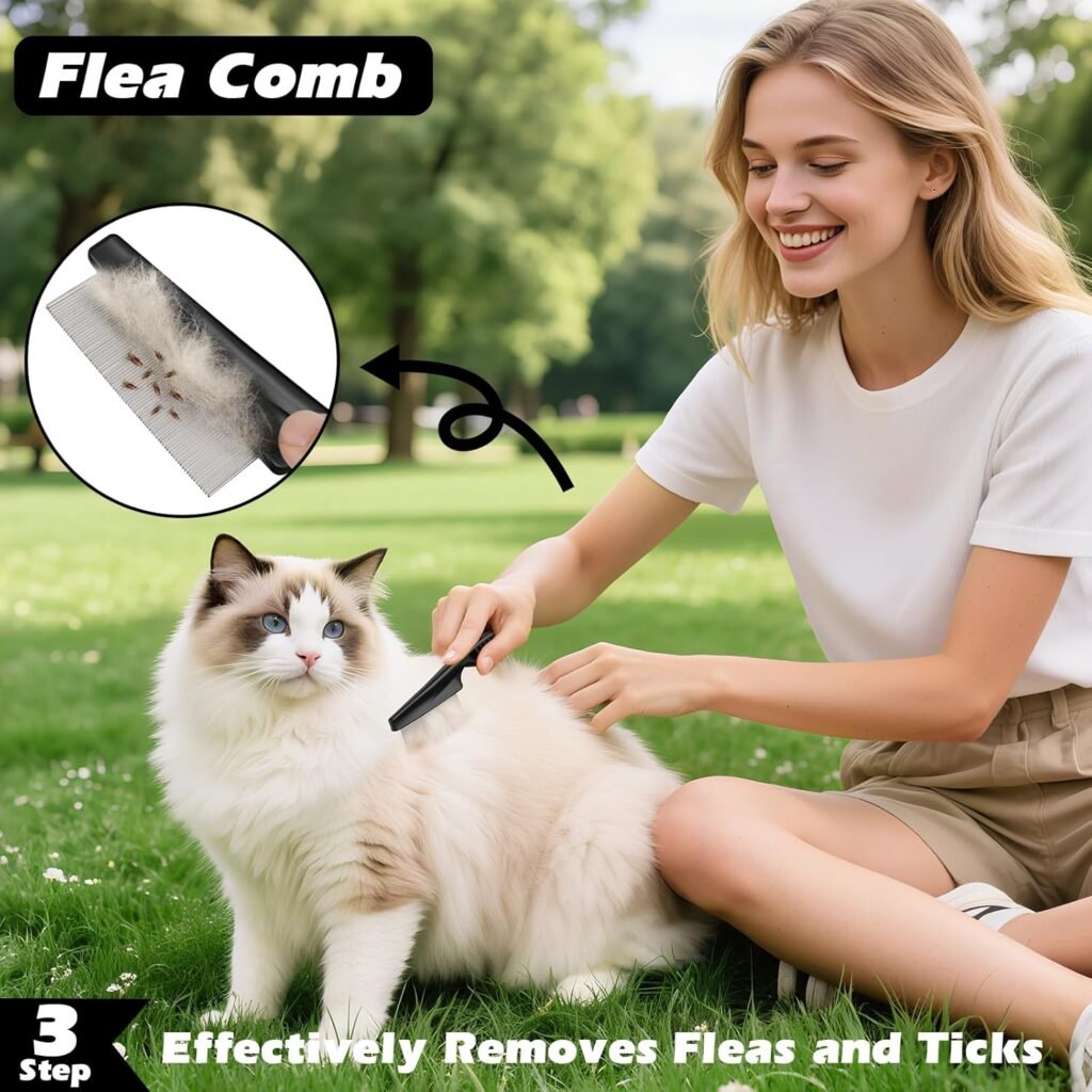 What’s Inside this 3PCS Self-Cleaning Slicker Brush for Pets