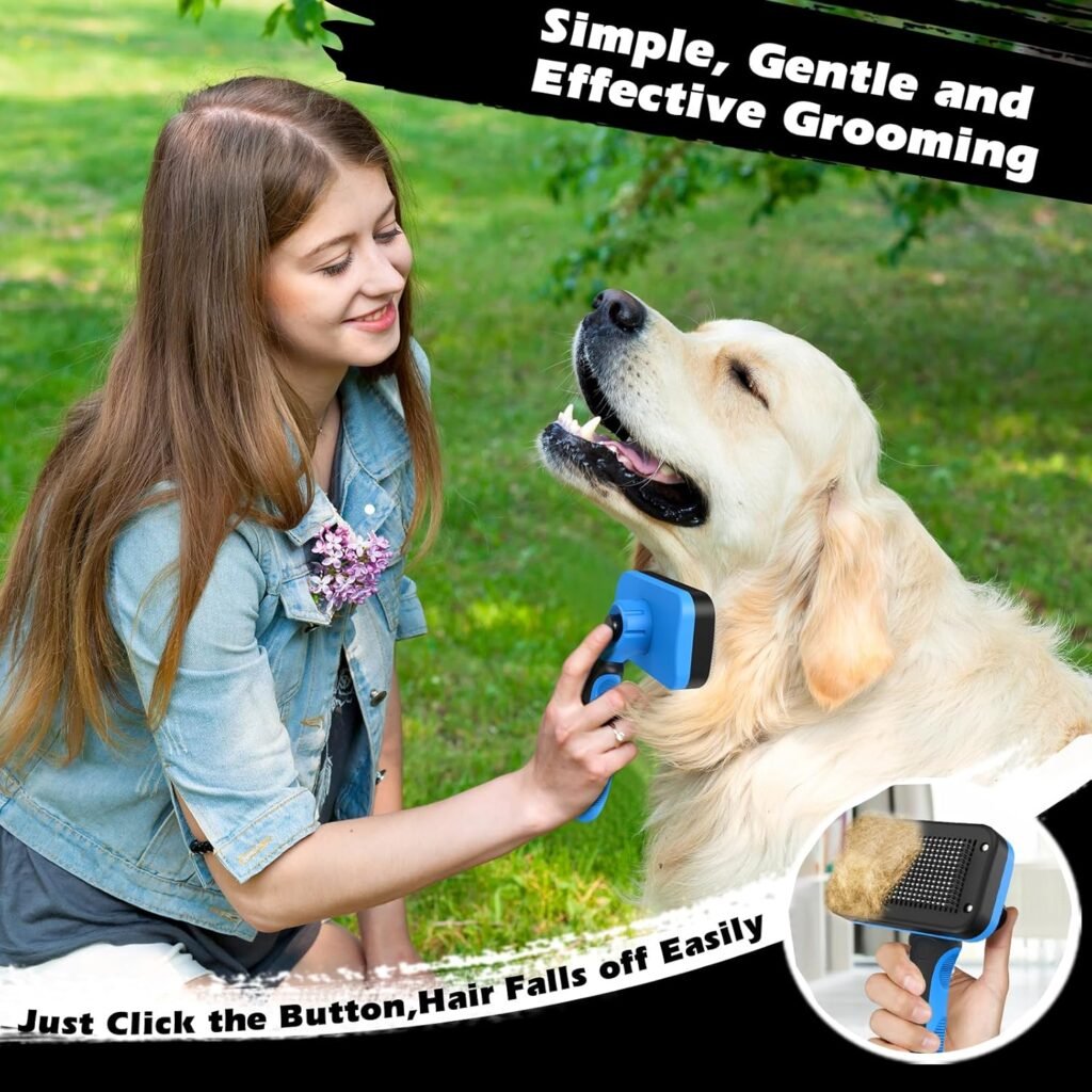 Why Pet Owners Love This 3PCS Self-Cleaning Slicker Brush for Pets