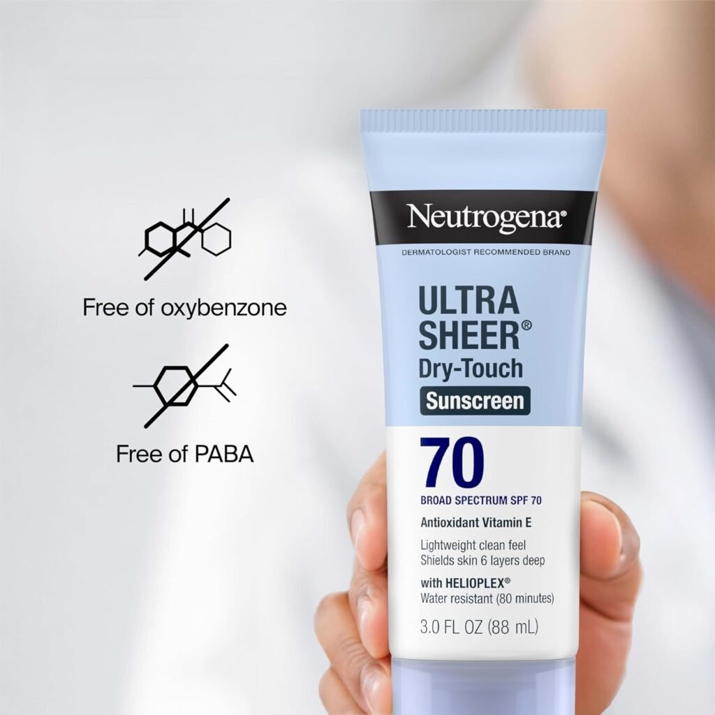 Key Features of Neutrogena Ultra Sheer Dry-Touch Sunscreen