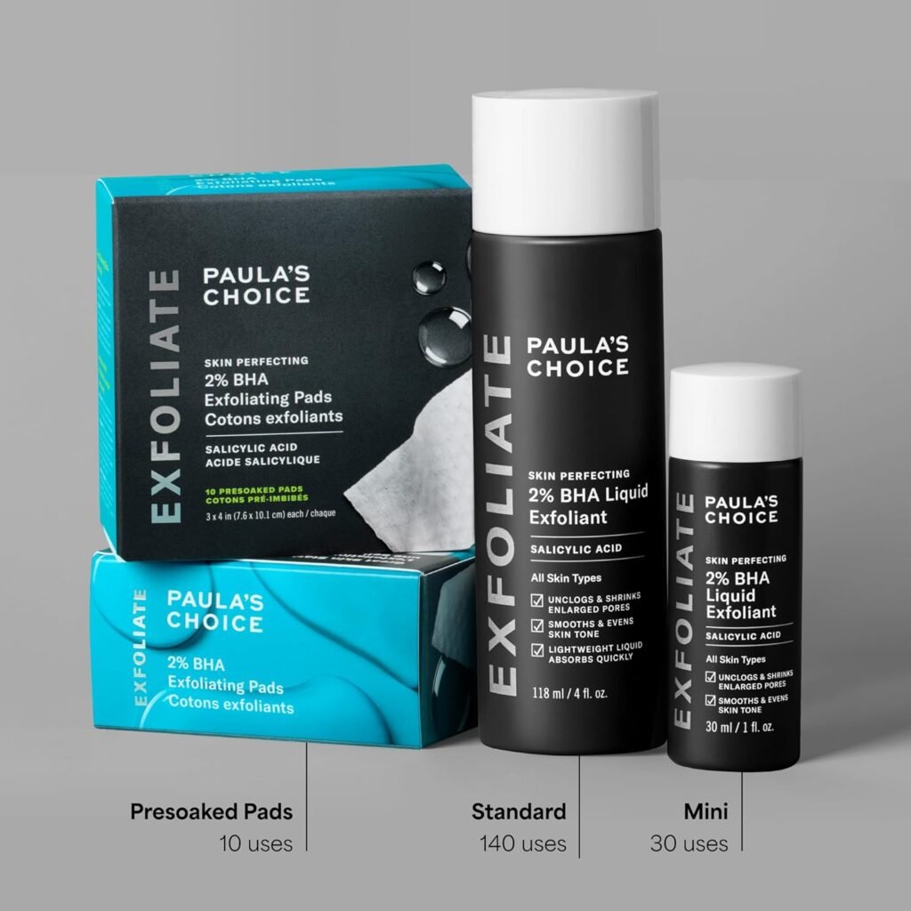 Products of Paula’s Choice 2% BHA Liquid Exfoliant