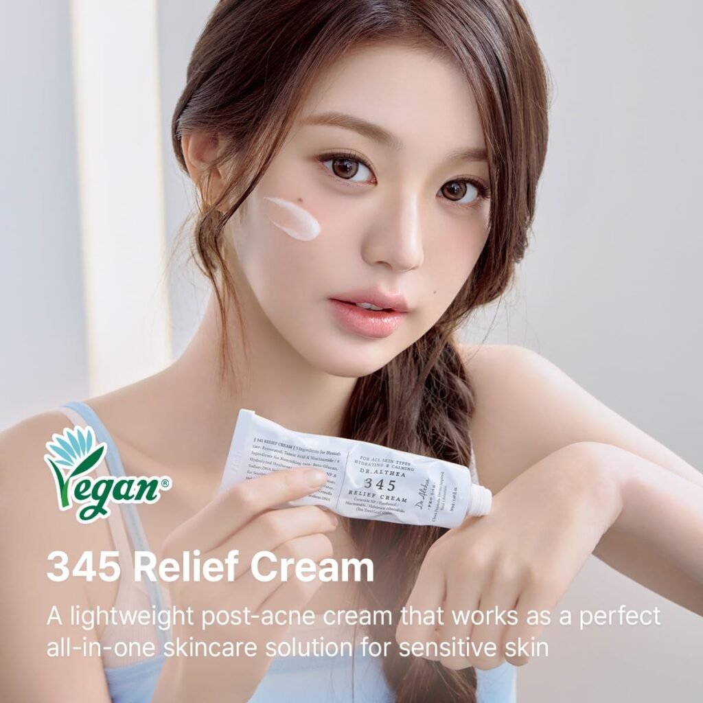 Dr Althea 345 Relief Cream - A Gentle Daily Moisturizer for Sensitive, Acne-Prone Skin