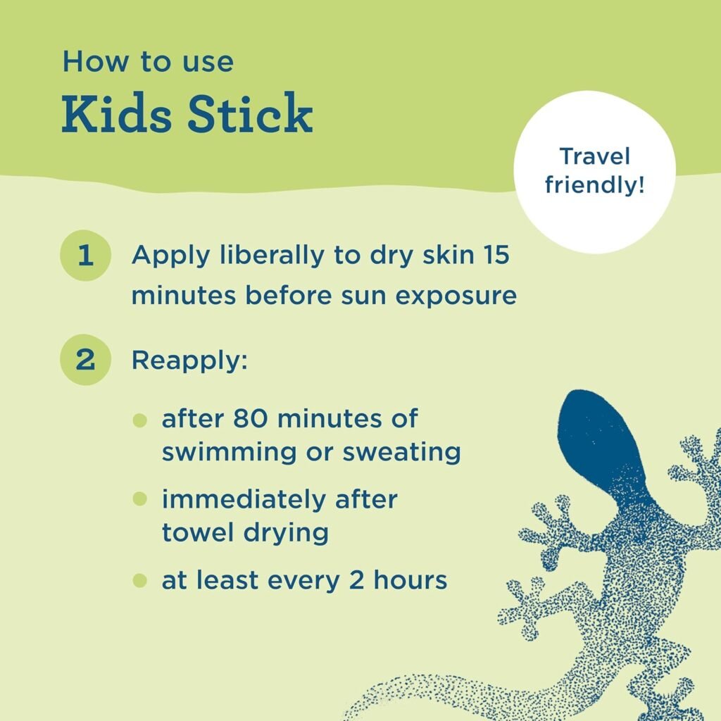 How to Use Blue Lizard Kids Mineral SPF 50 Sunscreen Stick
