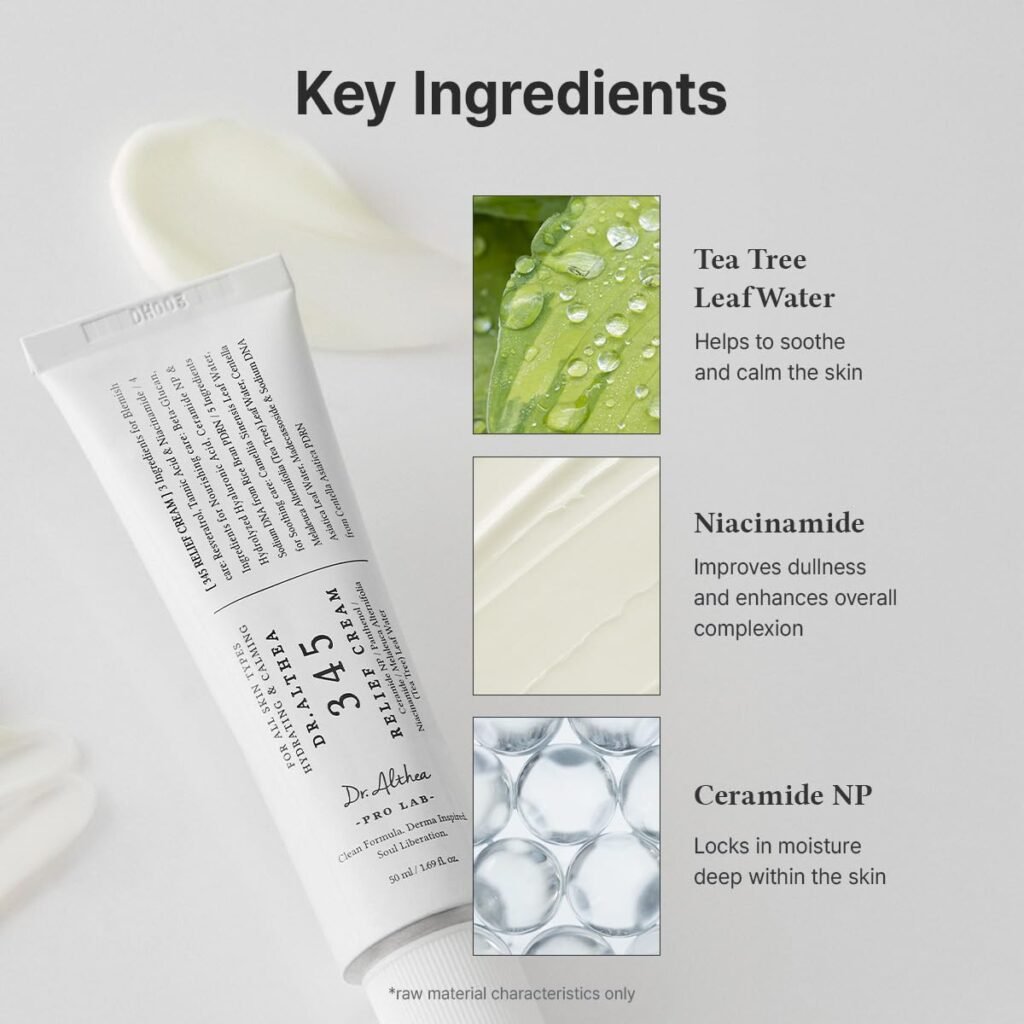 Key Ingredients of Dr Althea 345 Relief Cream
