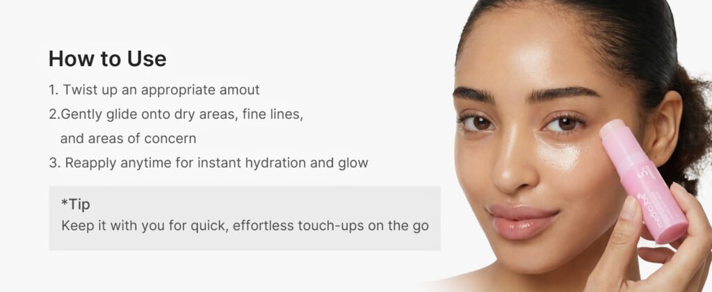 How to Use medicube PDRN Pink Collagen Volume Multi Balm Stick