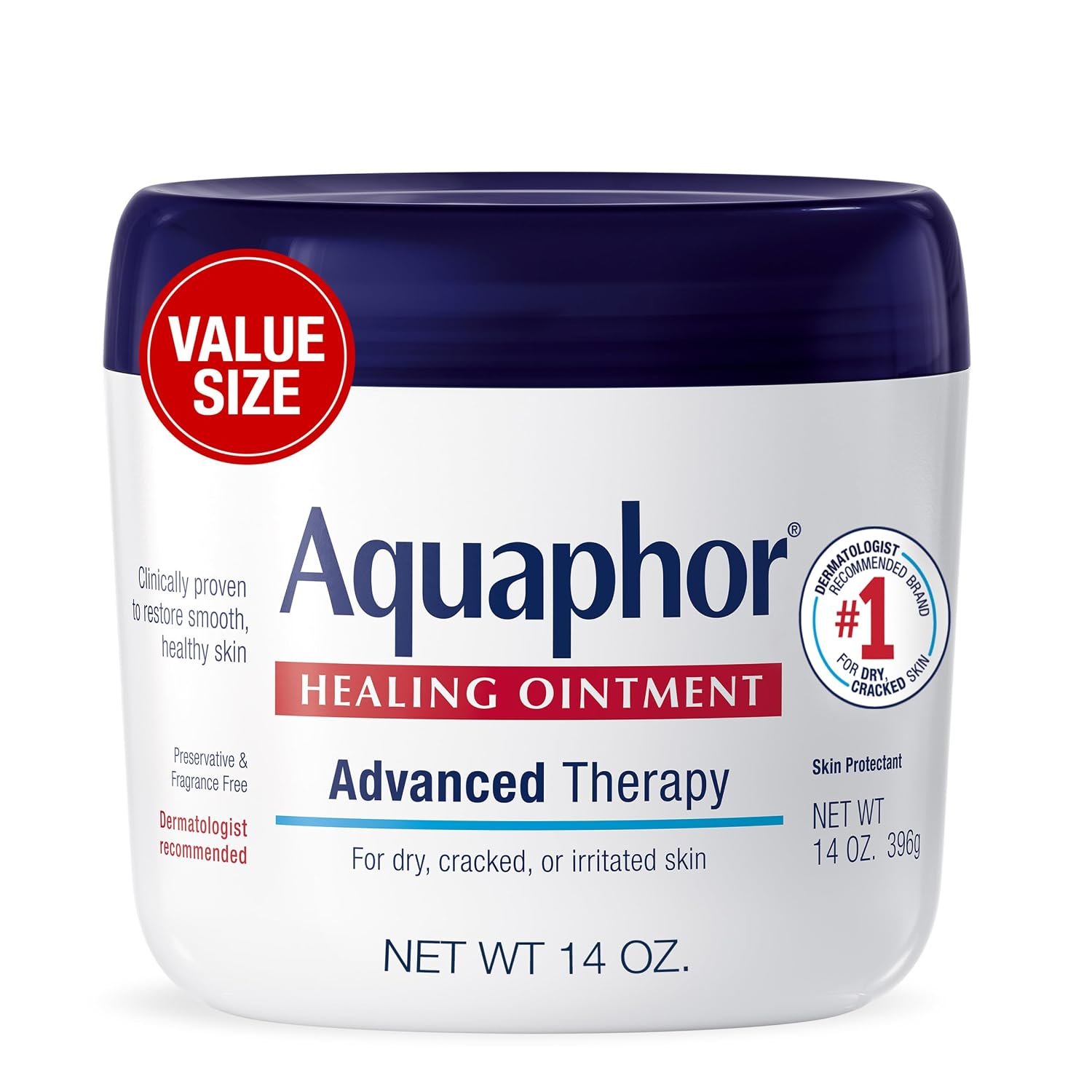 Aquaphor Healing Ointment | Best Multi-Purpose Skin Protectant for Dry Skin