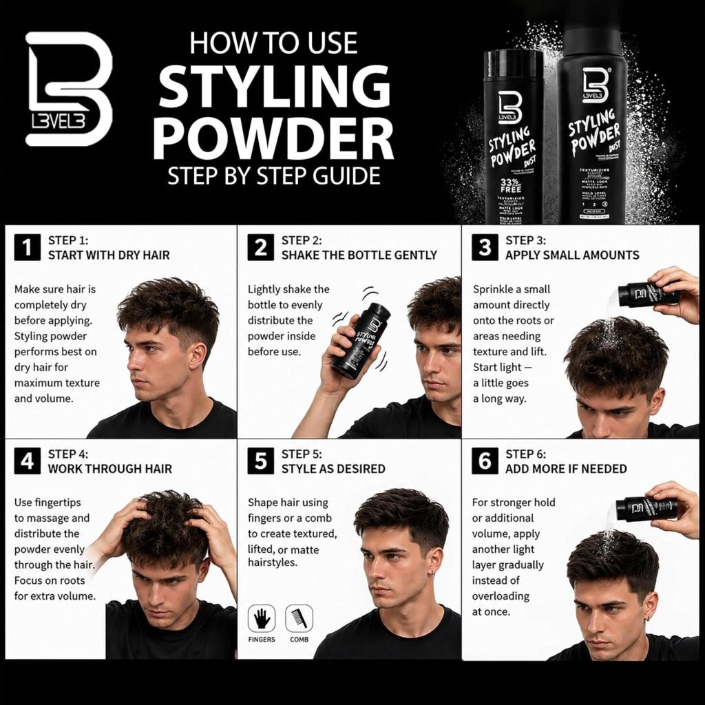 How to Use L3 Level 3 Hair Texture Powder