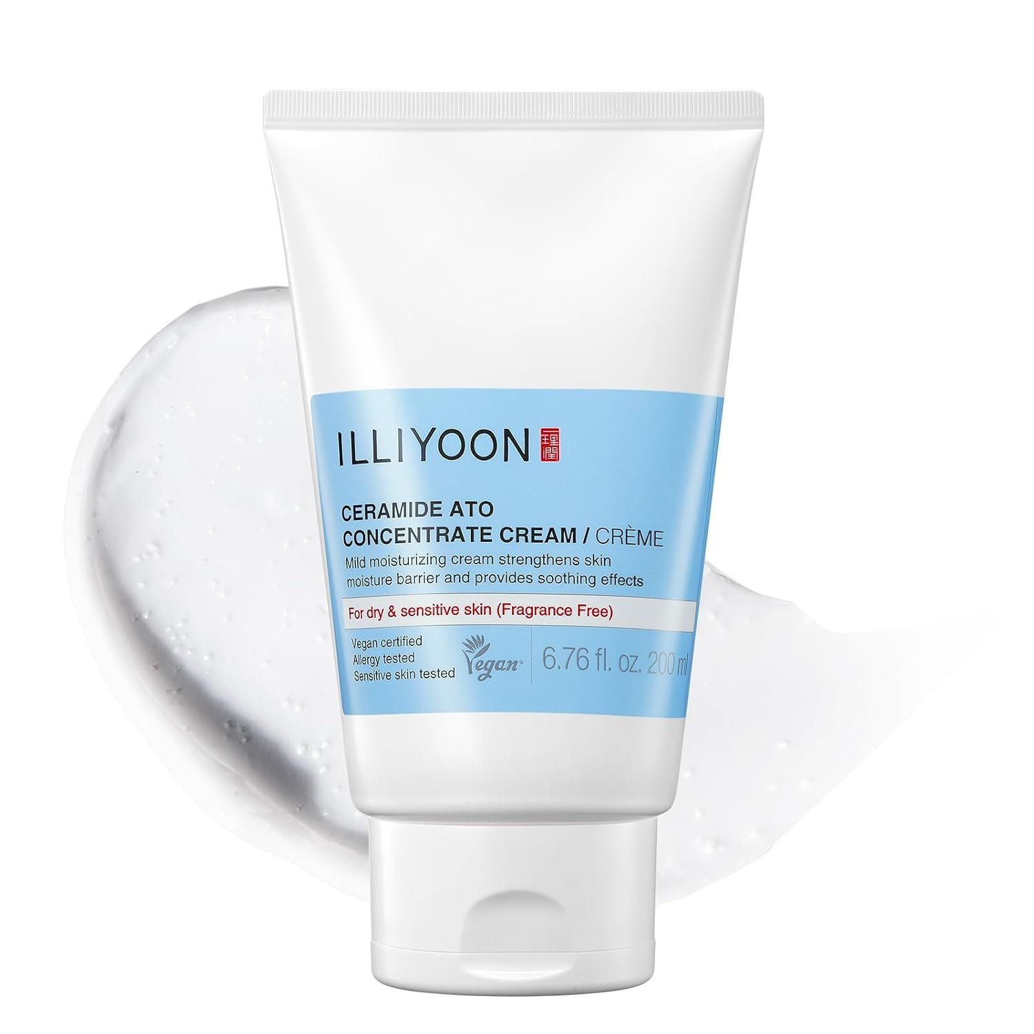 Illiyoon Ceramide Ato Concentrate Cream moisturizer for dry and sensitive skin.